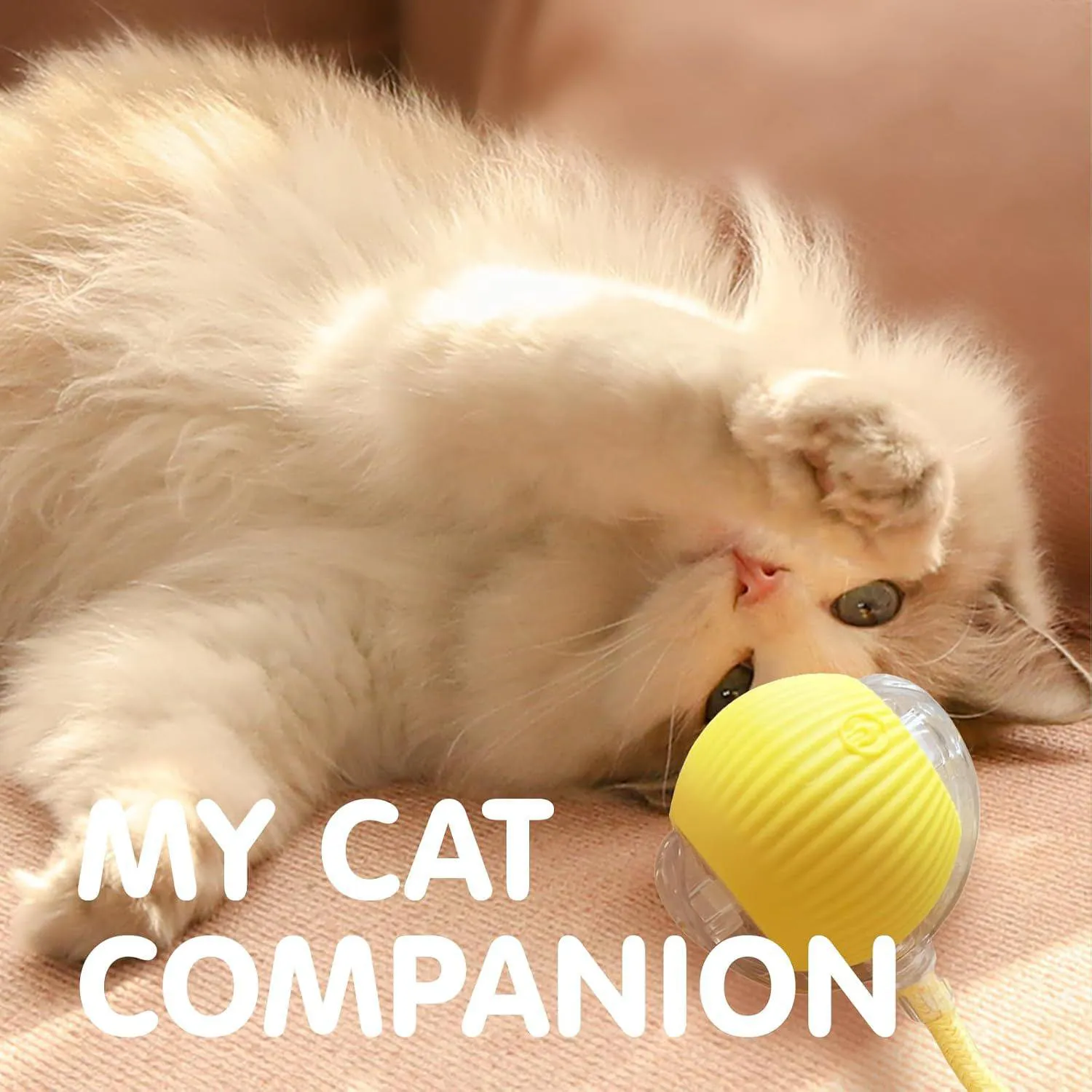 Pelota Inteligente para Gatos con Movimiento Automático y Superficie Antideslizante 7