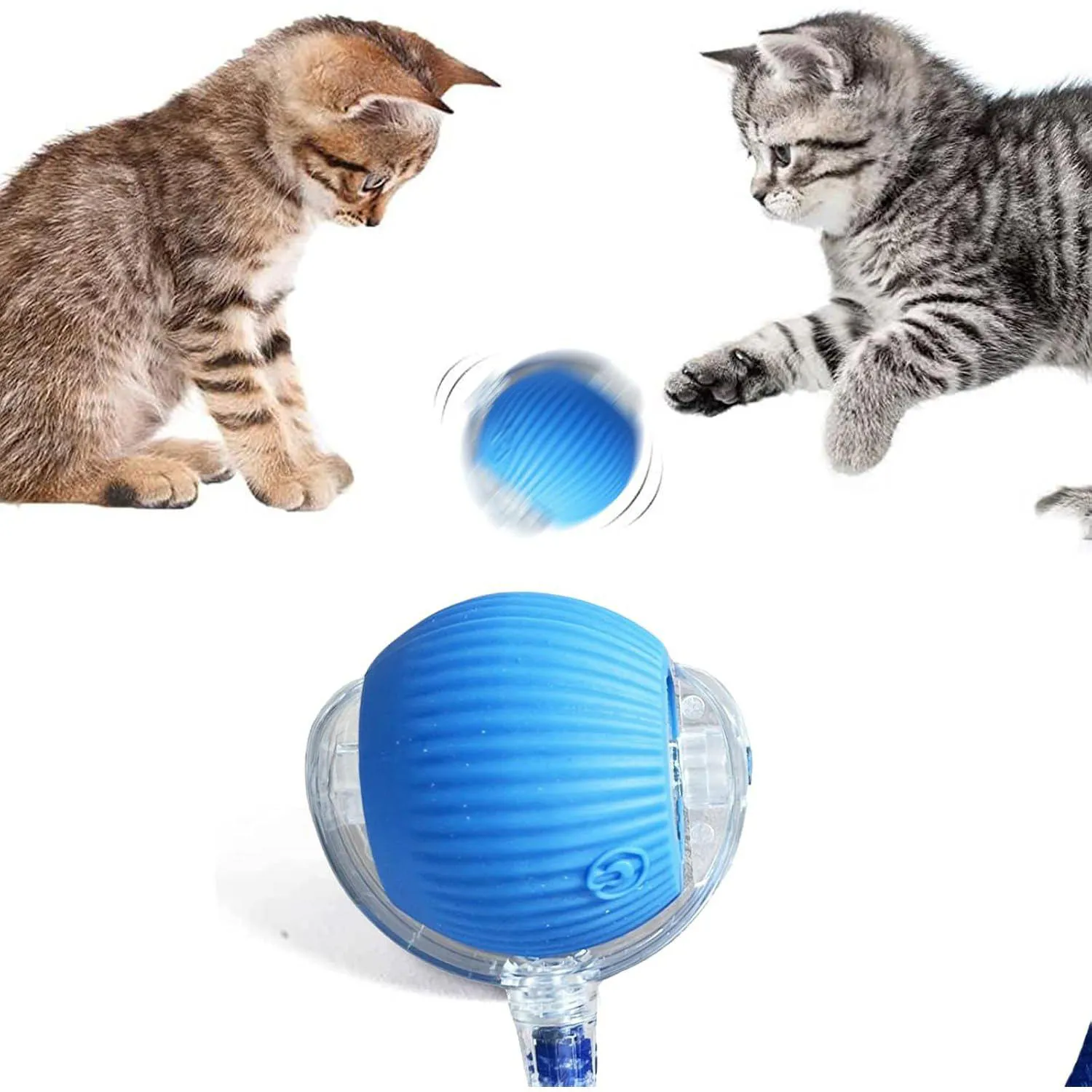 Pelota Inteligente para Gatos con Movimiento Automático y Superficie Antideslizante 9