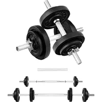 Juego De Mancuernas Ajustables Yes4All Con Platos De Hierro Y Conector De Barra