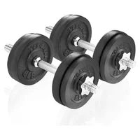 Juego De Mancuernas Ajustables Con Placas De Hierro Para Entrenamiento Completo