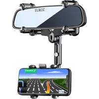 Soporte para Teléfono con Giro Total para Espejo Retrovisor de Automóvil