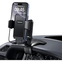 Soporte para Teléfono con Clip Anticaída y Giro Total para Tablero de Automóvil