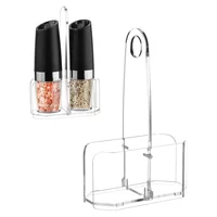 Soporte Acrílico Premium para Molinillos de Sal y Pimienta con Diseño Elegante