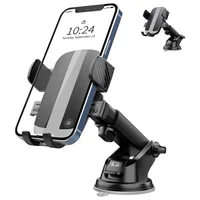 Soporte de Teléfono para Automóvil con Montaje Versátil y Giro Total