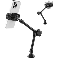 Soporte de Teléfono para Vehículo y Superficies Planas con Brazo Extendido y Giro Total