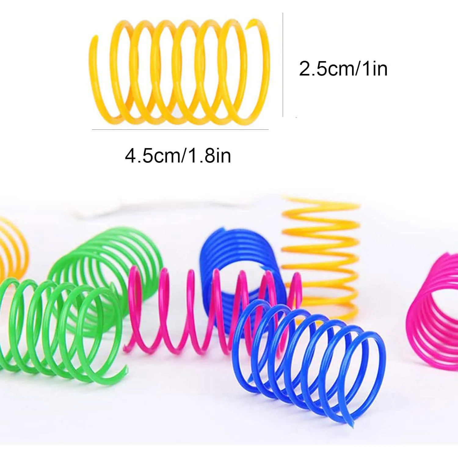 Set de Resortes para Gato con Diseño Colorido y Material Flexible