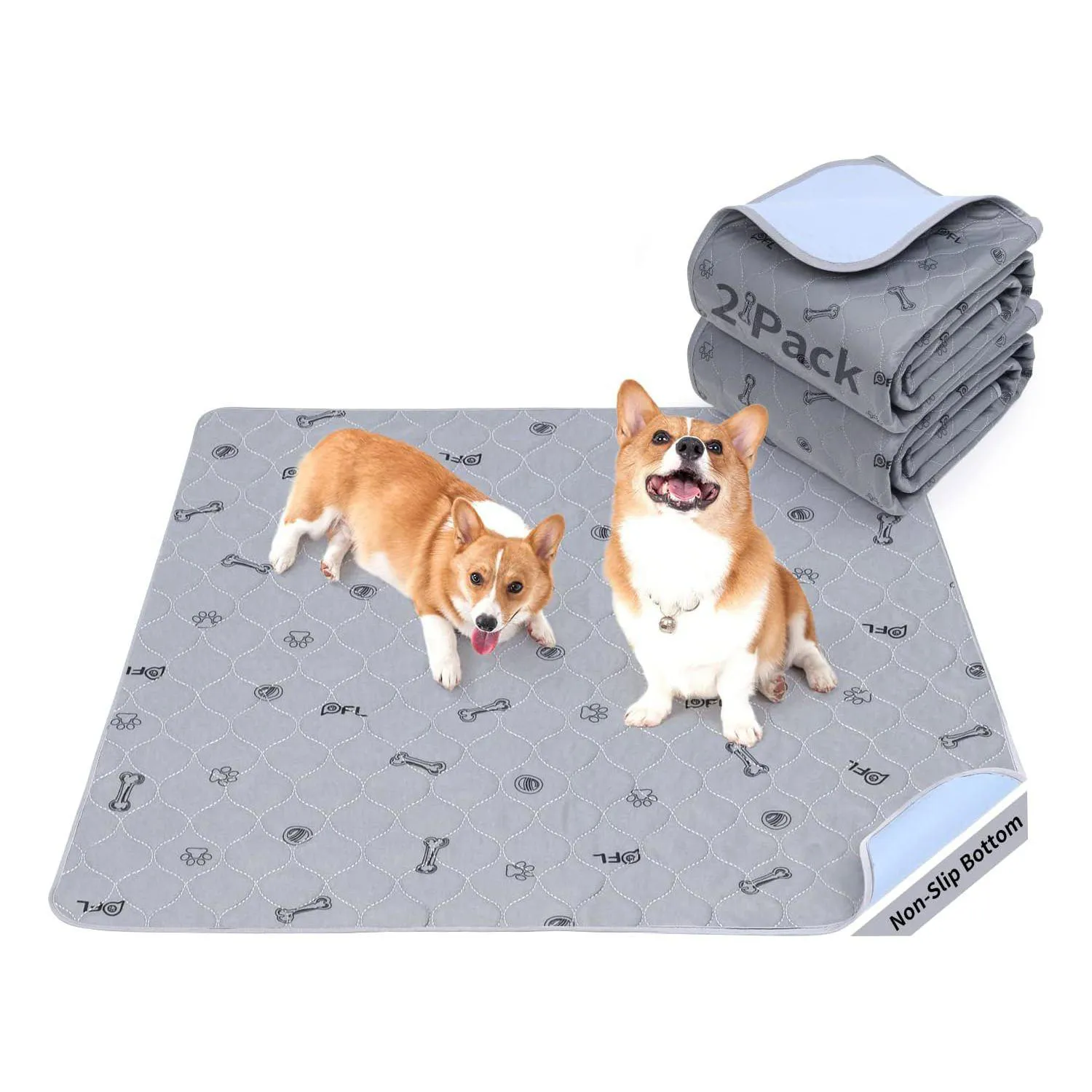 Almohadillas Lavables Para Orina De Perros Reutilizables Con Base Antideslizante