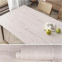Papel Adhesivo Imitación Madera Blanca Texturizada Impermeable