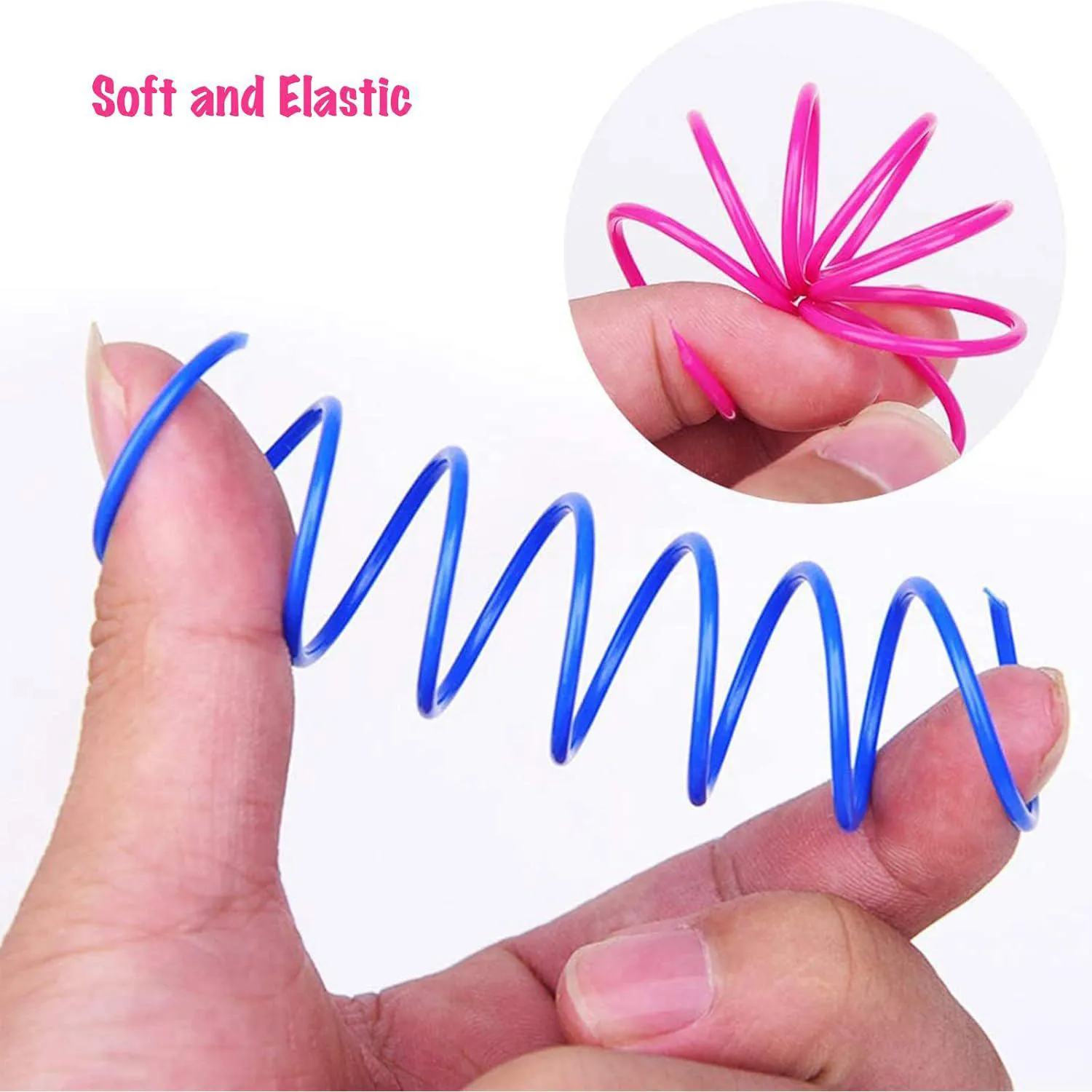 Set de Resortes Interactivos para Gatos con 120 Piezas Multicolor