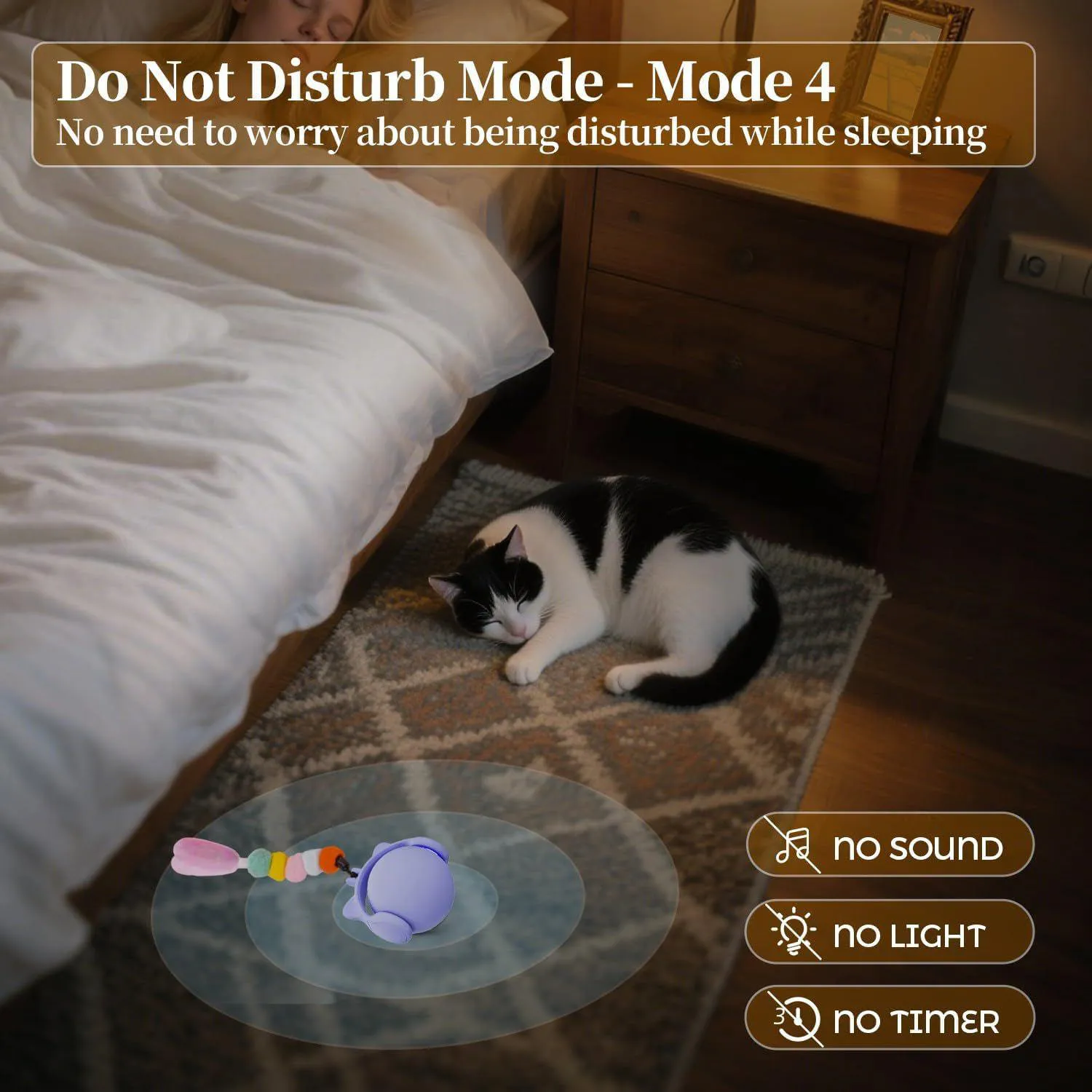 Pelota Interactiva para Gatos con Sonidos Realistas y Sensor Táctil Inteligente 4