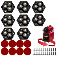 Ruedas Giratorias Adhesivas para Muebles Set de 8 Color Transparente