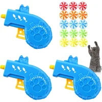 Set de Juguetes Voladores para Gatos con Hélices de Colores y Diseño Temático