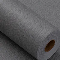 Papel Tapiz Autoadhesivo Haimin Gris Textura Tela Moderna para Decorar