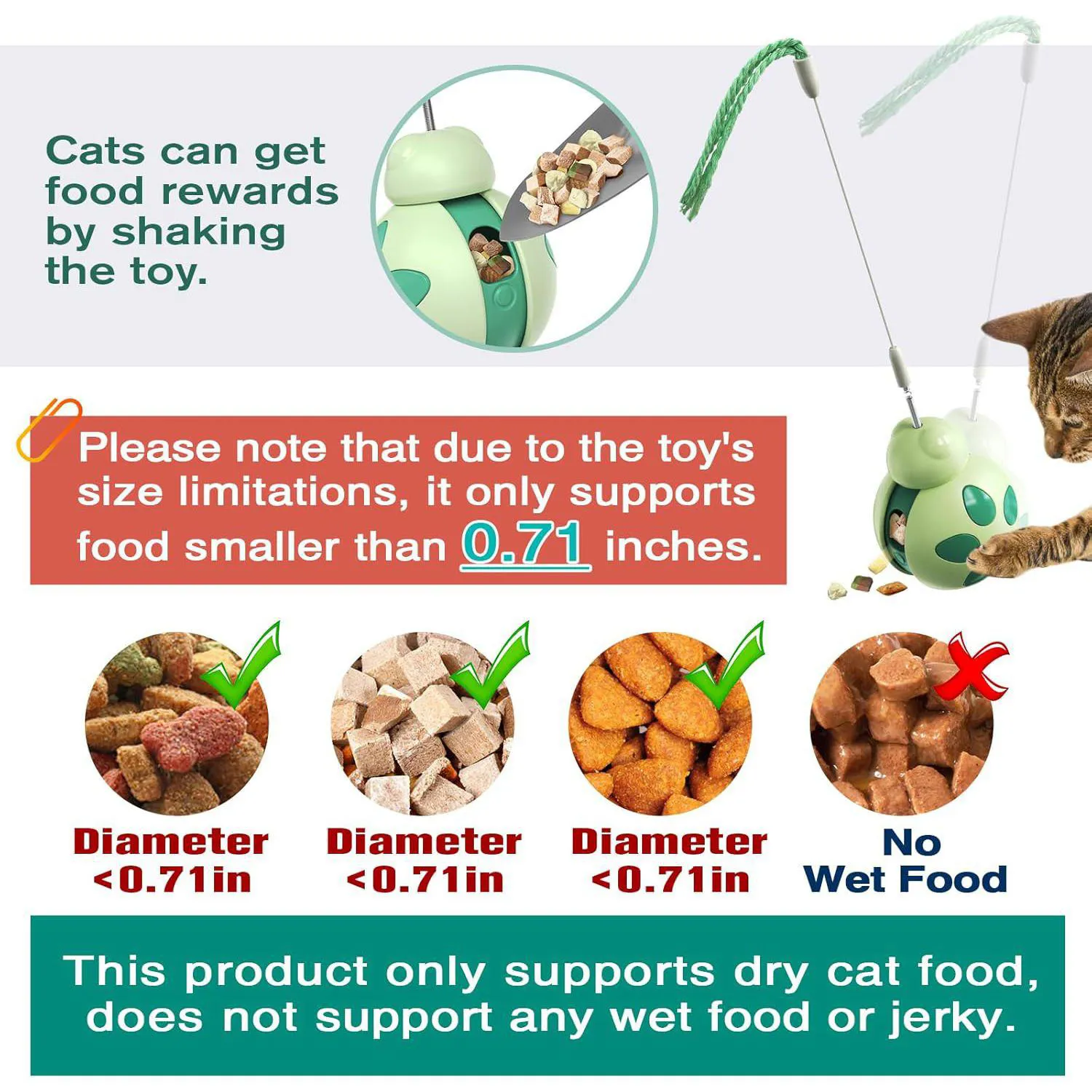 Juguete Interactivo Para Gato con Dispensador de Alimento y Estimulación Mental 5