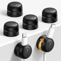 Organizadores De Cables Giratorios Paquete De 6 Clips Magnéticos Con Adhesivo Lamicall