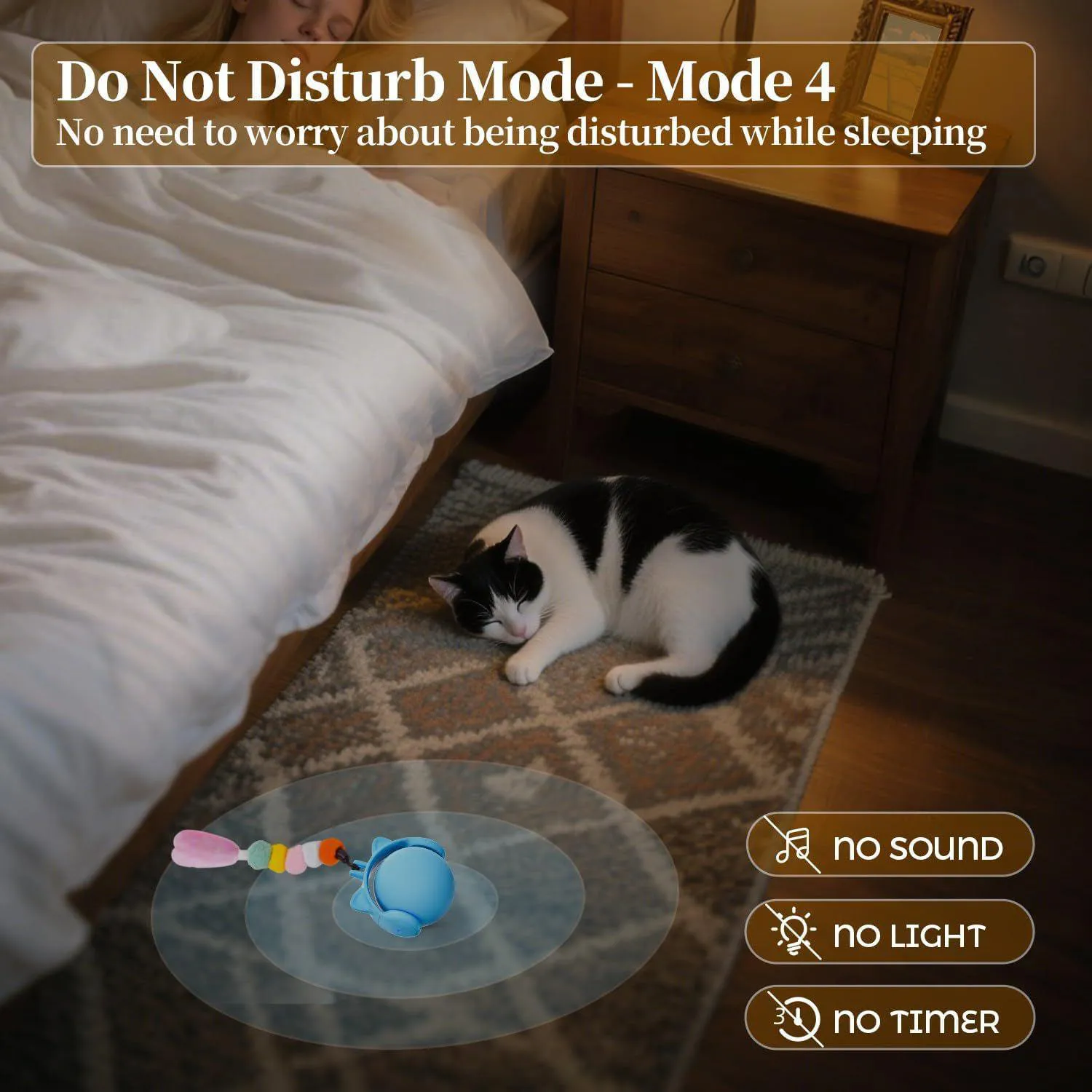 Pelota Inteligente Para Gato con Sonido Real y Sensor de Toque Activado 4