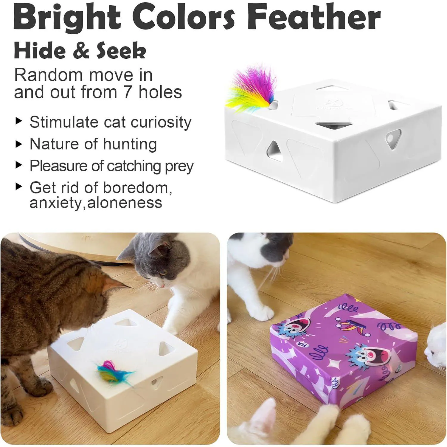 Juguete Interactivo Para Gatos Migipaws MigiBox Que Estimula El Juego Y Reduce El Aburrimiento 5