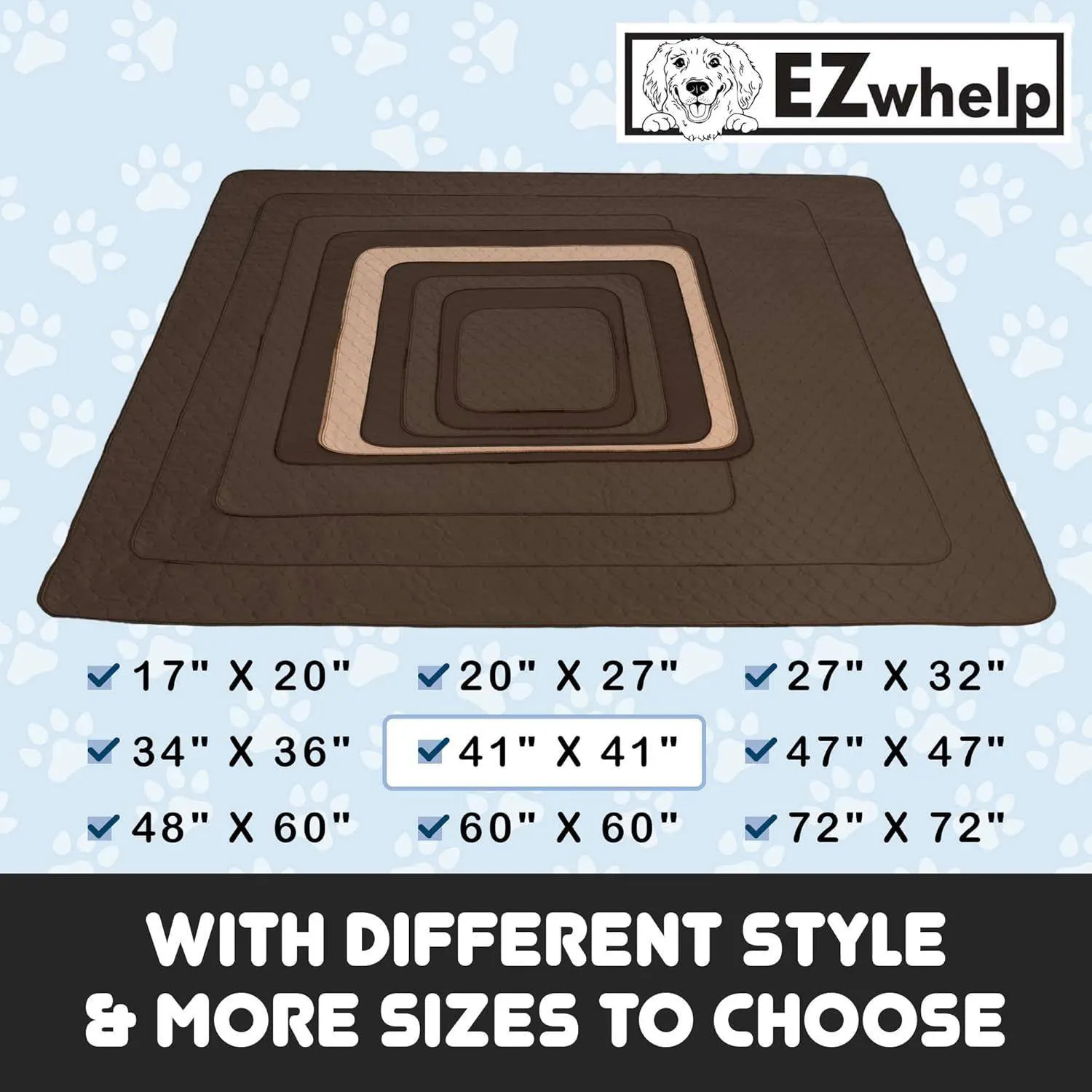 Almohadillas Lavables Para Entrenamiento De Perros Reutilizables Impermeables Con Esquinas Redondeadas