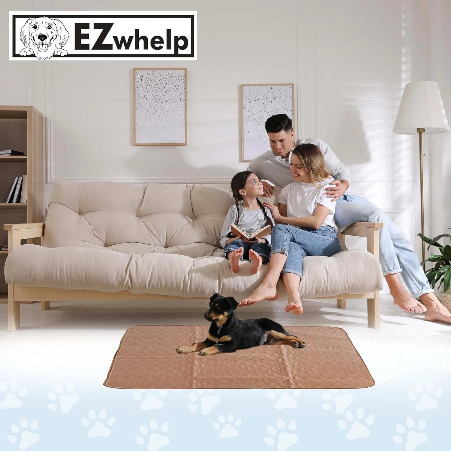 Almohadillas Lavables Para Entrenamiento De Perros Reutilizables Impermeables Con Esquinas Redondeadas 4