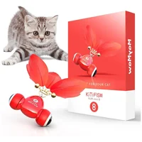 Juguete Automático Para Gatos Con Pluma Campana Y Carga USB