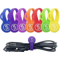 Clips Magnéticos De Silicona Para Organización De Cables Paquete De Siete