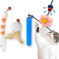 Varita Interactiva Magnética Para Gatos con Diseño Extensible y Lures