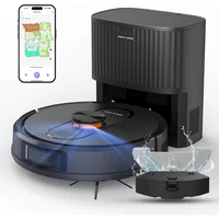 Robot Aspirador Inteligente con Trapeador y Autovaciado de Alta Potencia
