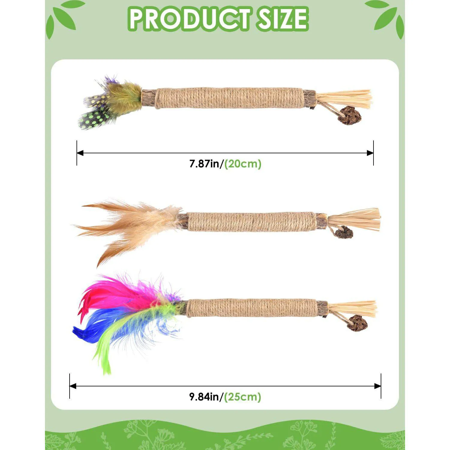 Juguete Dental Natural Para Gatos con Palitos de Silvervine y Catnip 4