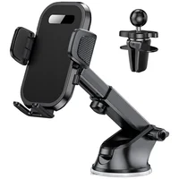 Soporte para Teléfono de Automóvil con Ventosa y Clip de Ventilación KOBBRAN