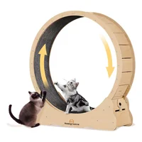 Rueda de Ejercicio XL Para Gatos con Base Segura y Superficie Acolchada