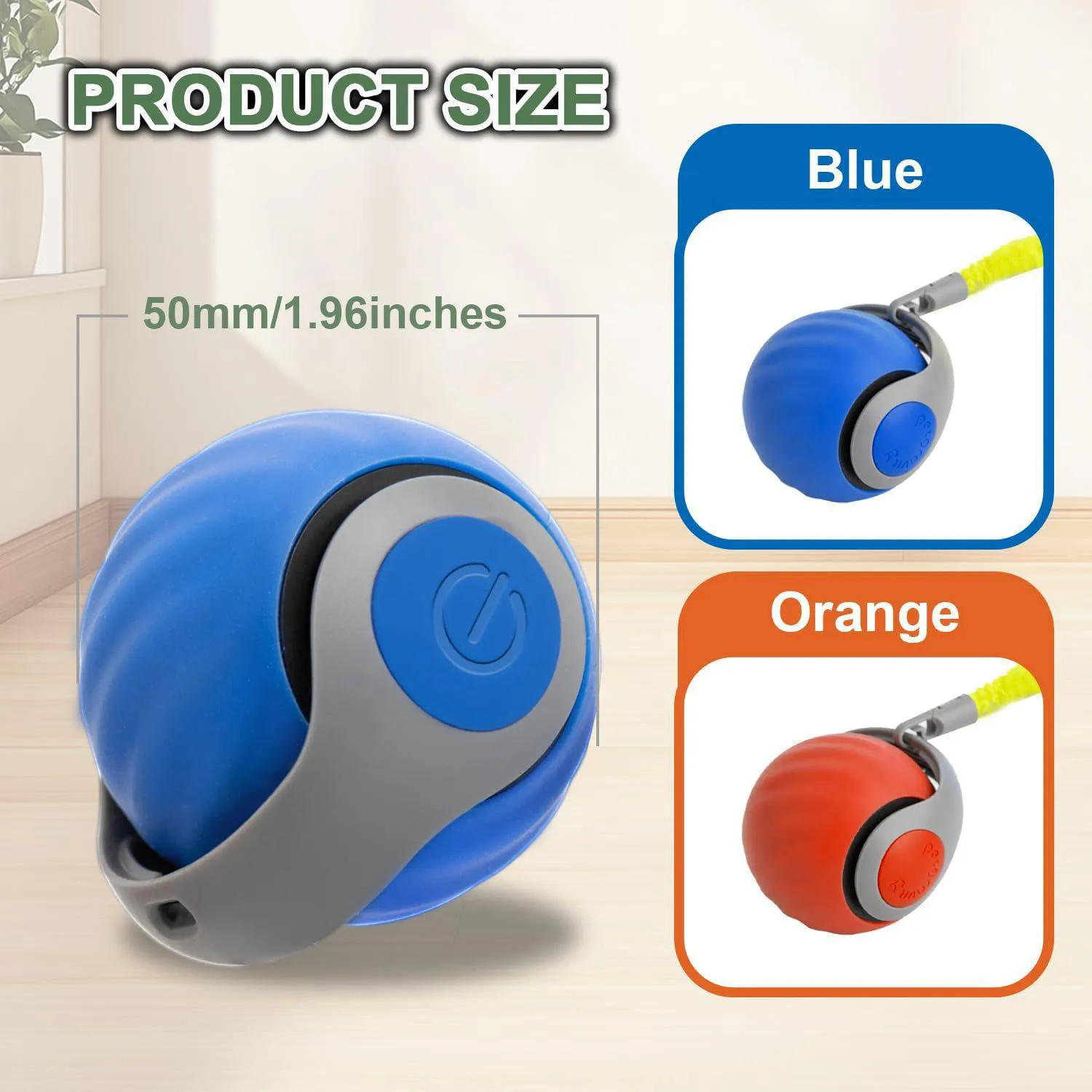 Pelota Interactiva Recargable Para Gatos con Cola Reemplazable y Movimiento Inteligente 5