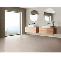 Piso Porcelatech Concrete Alta Resistencia Al Deslizamiento (ARD PRO®) Marfil 61X121.5 cm Caja 1.48 m2 Corona