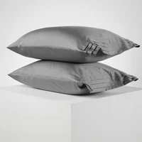 Set x 2 Fundas Cairo 400 Hilos Gris Oscuro 50 x 75 cm