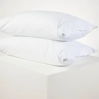 Set x 2 Fundas 300 Hilos Algodón Blanco 50 x 90 cm