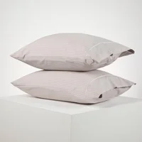 Set x 2 Fundas 300 Hilos Algodón Taupé 50 x 70 cm