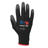 Guante Total Black Poliuretano Talla Xl Set X12