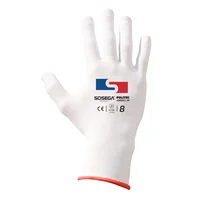 Guante Politec Nylon White Talla S Set X12
