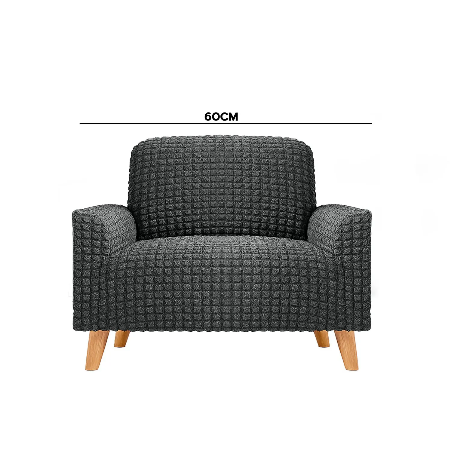 Protector de Sofá Un Puesto Tela Elástica Lavable Resistente 5