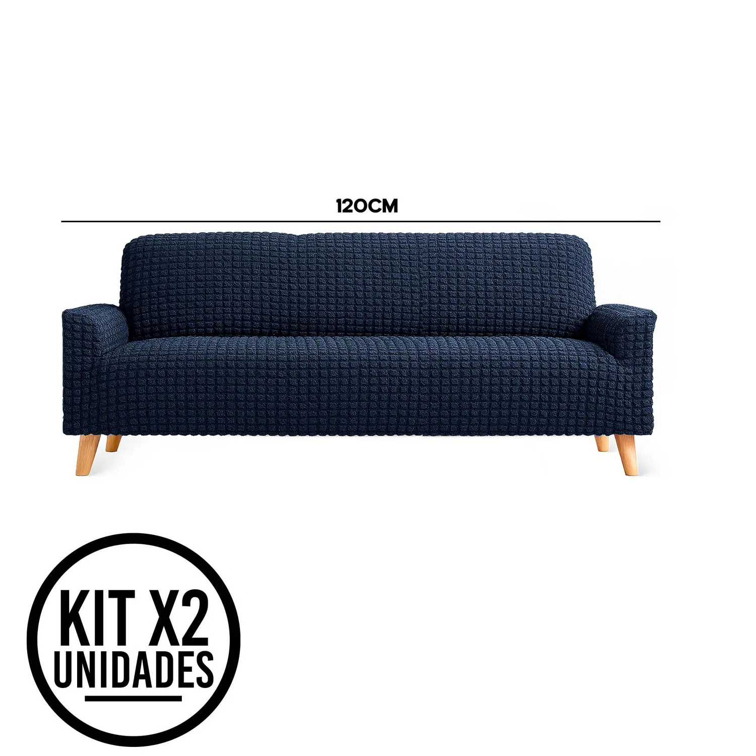 Set X2 Protector Sofá 2 Puestos Lavable Antimanchas Mascotas 5