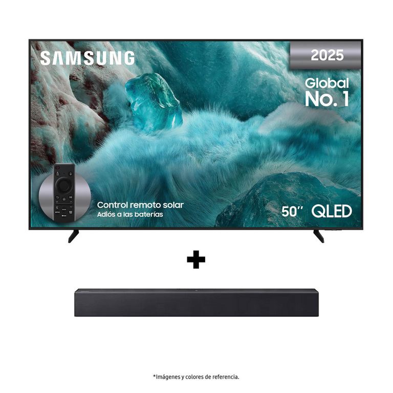 Televisor 50 Pulgadas QLED + Barra de Sonido HW-B400F Samsung