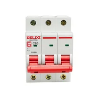Mini Breaker para Montaje en Riel 3 Polos 63 Amp 6kA