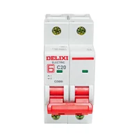 Mini Breaker para Montaje en Riel 2 Polos 25 Amp 10kA