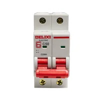 Mini Breaker para Montaje en Riel 2 Polos 50 Amp 10kA