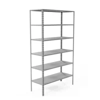 Estante Estandar de 2 Mt x 94 cm x 30 cm con 6 Entrepaños en Cal. 22 y Paral Estandar Cal. 16
