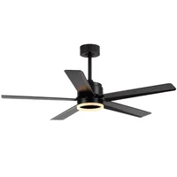 Ventilador de Techo Decorativo con Luz Led Aurora 5000 CFM 5 Aspas Negro Mate Westinghouse