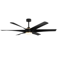 Ventilador de Techo Decorativo con Luz Led Cetus 8000 CFM 6 Aspas Negro Mate Westinghouse