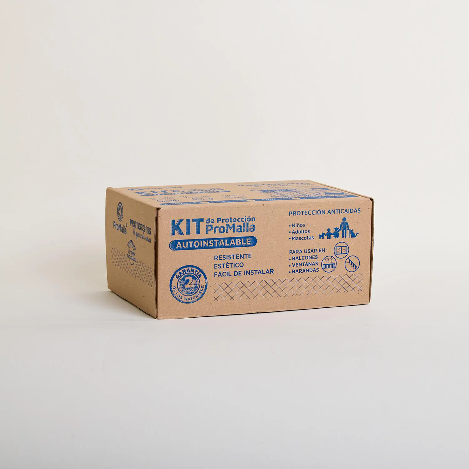 Malla de Seguridad Autoinstalable 3.50m Ancho x 2m Alto 12