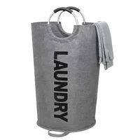 Cesto para Ropa Sucia Color Gris