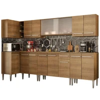 Cocina Integral de Esquina Emilly Jazz 3.60 m Marrón