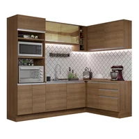 Cocina Integral de Esquina Glamy 4.00 m 02 Marrón